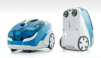 Mistral XS, horizontal and vertical parking allows you to store the vacuum cleaner even in a small cupboard