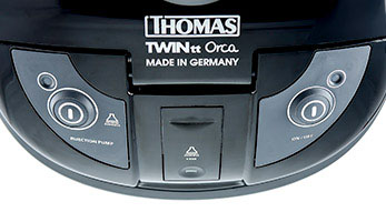 Моющий пылесос THOMAS Twin TT Orca, удобные прорезиненные кнопки управления