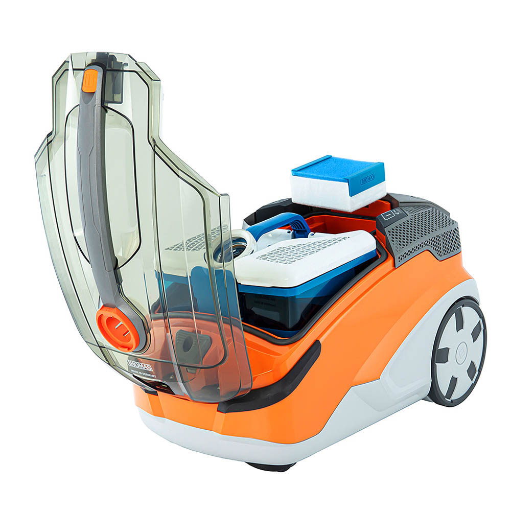 THOMAS Pet&Family, AquaBOX, фільтри HEPA та моторозахисний Пилосос THOMAS Pet&Family, система водяної фільтрації AquaBOX для очищення повітря, фільтри НЕРА 13 та моторозахисний