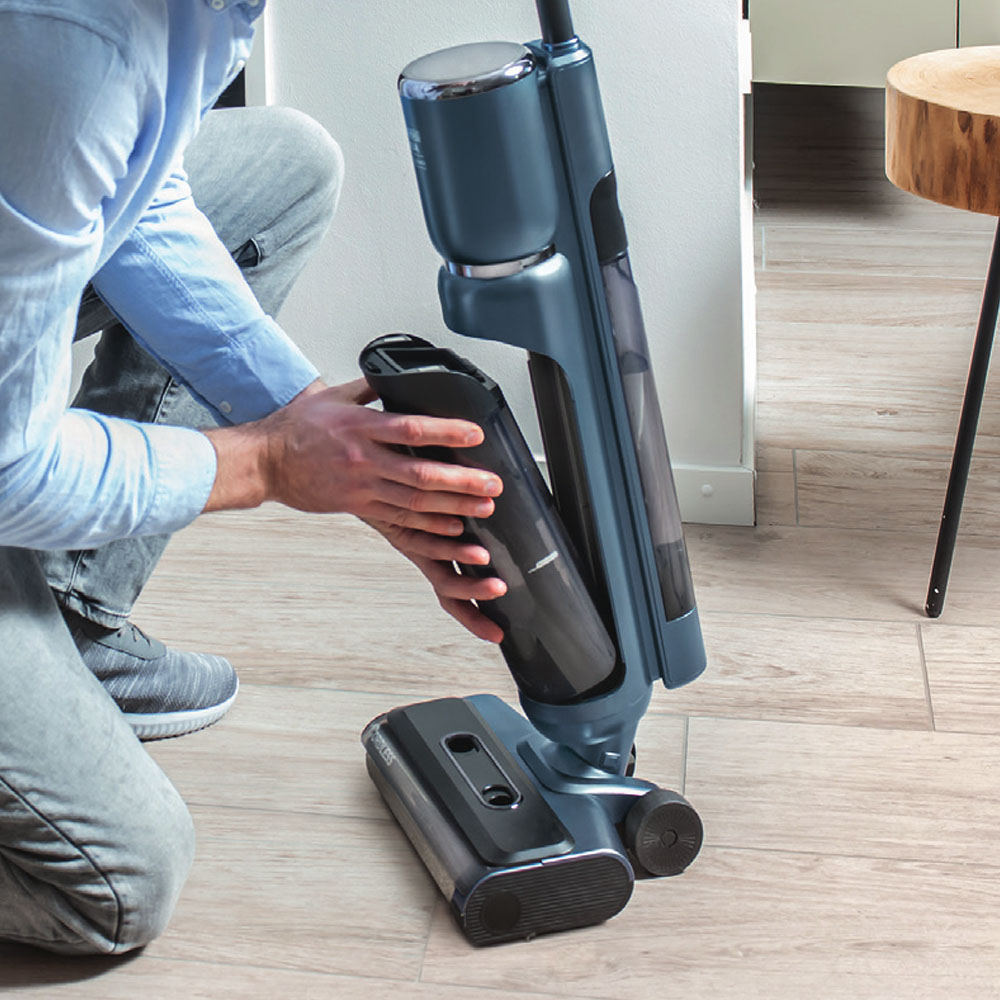 AquaFloorCleaner Cordless Plus, демонтаж ємності для брудної води Мийний пилосос AquaFloorCleaner Cordless Plus, легкий демонтаж ємності для брудної води