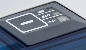 Електронний регулятор потужності TouchTronic Електронний регулятор потужності TouchTronic, 4 рівні потужності та режим ECO для роботи в якості очисника повітря