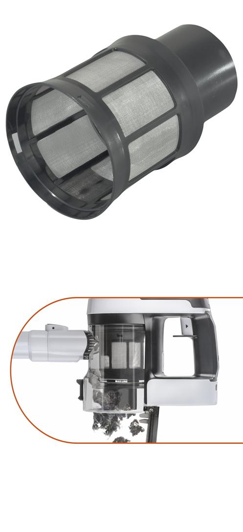 Cyclonic Filter for Quick Stick